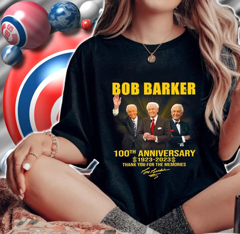RIP Bob Barker 100th Anniversary 1923-2023 Thank You For The Memories Signature t-shirt woman shirt