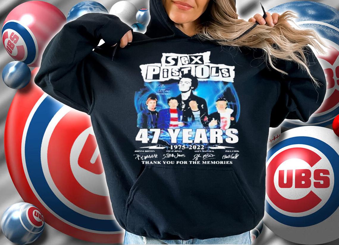 Sex Pistols 47 Years 1975-2022 Signatures Thank You For The Memories Shirt t-shirt hoodie
