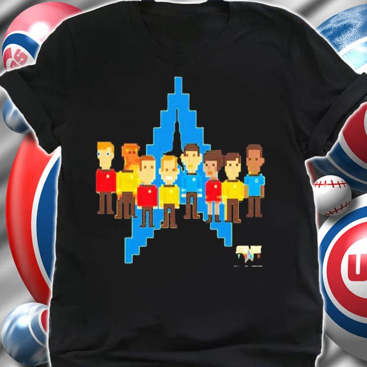 Star Trek Original Series Crew Pixel Art Logo T-Shirt t-shirt