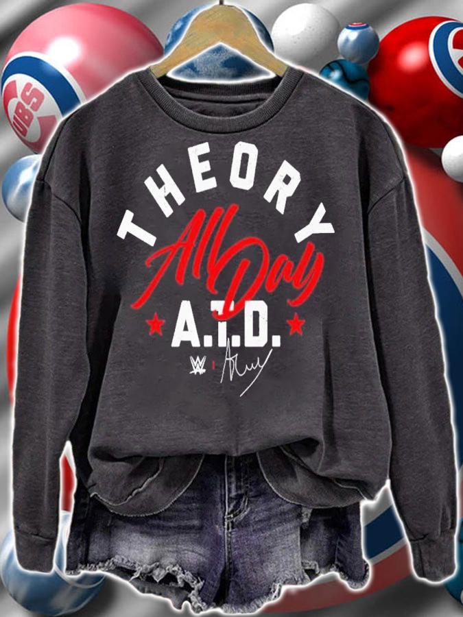 Theory A-Town Down Text shirt t-shirt sweatshirt