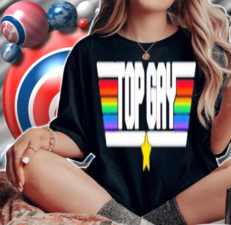 Top Gun Top Gay LGBT shirt t-shirt woman shirt