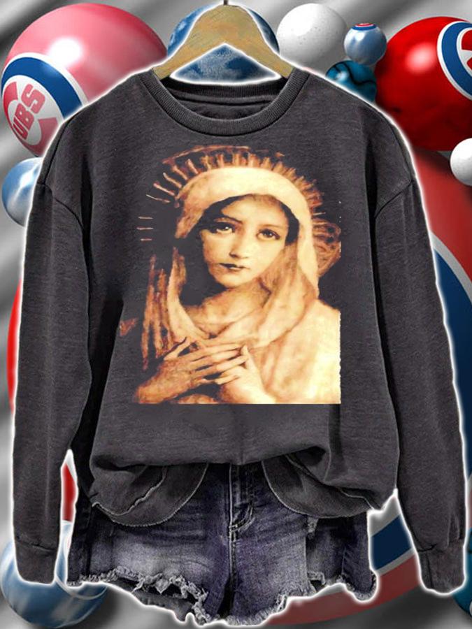 Vintage Virgin Mary Painting shirt t-shirt sweatshirt