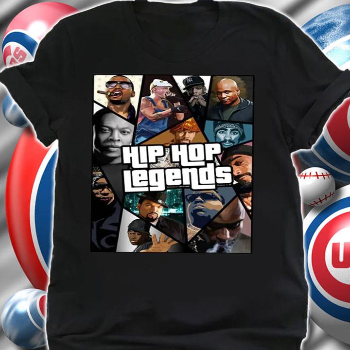 Grand Theft Auto X Hip Hop Legends Rappers t-shirt shirt