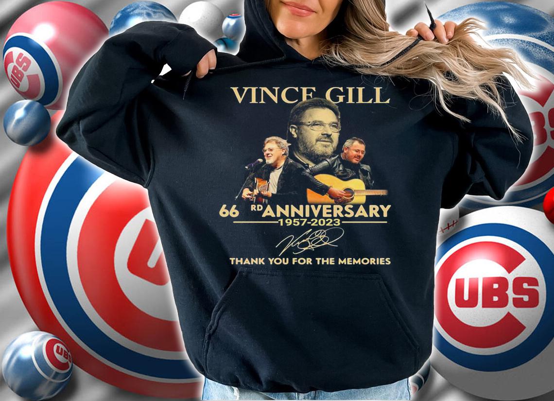 Vince Gill 66rd Anniversary Thank You For The Memories Signature t-shirt hoodie