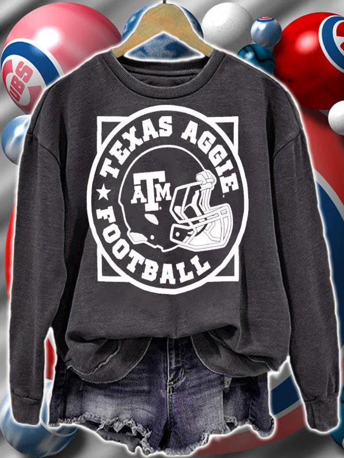 Texas A&M Football Helmet Comfort Wash Shirt t-shirt sweatshirt