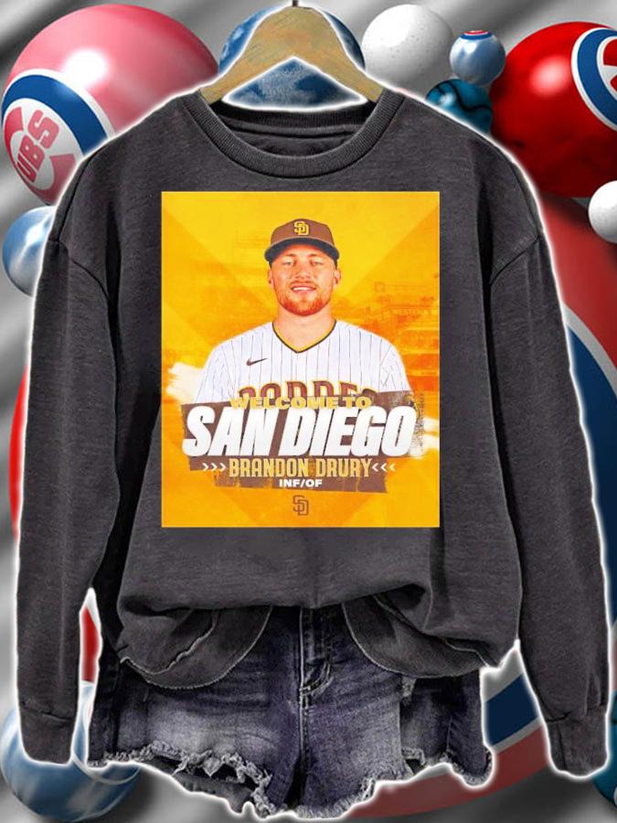 Welcome To San Diego Padres Brandon Drury Shirt t-shirt sweatshirt