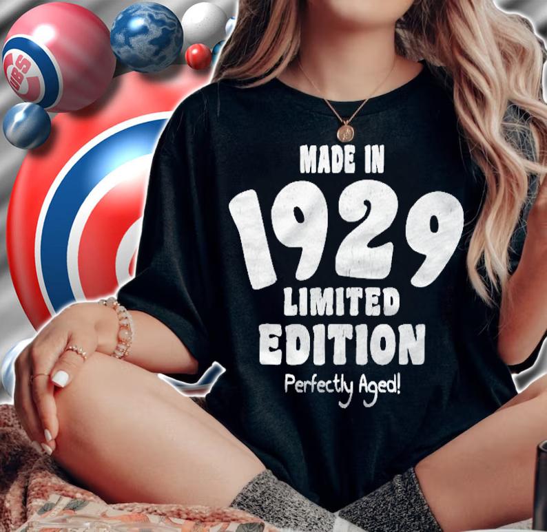 92Nd Birthday Gift Distressed Text 1929 T-shirt t-shirt