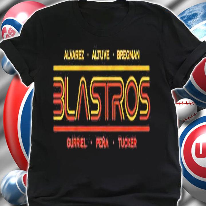 Alvarez Altuve Bregman Gurriel Pena Tucker Houston Blastros T-Shirt t-shirt