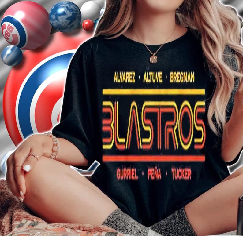 Alvarez Altuve Bregman Gurriel Pena Tucker Houston Blastros T-Shirt t-shirt