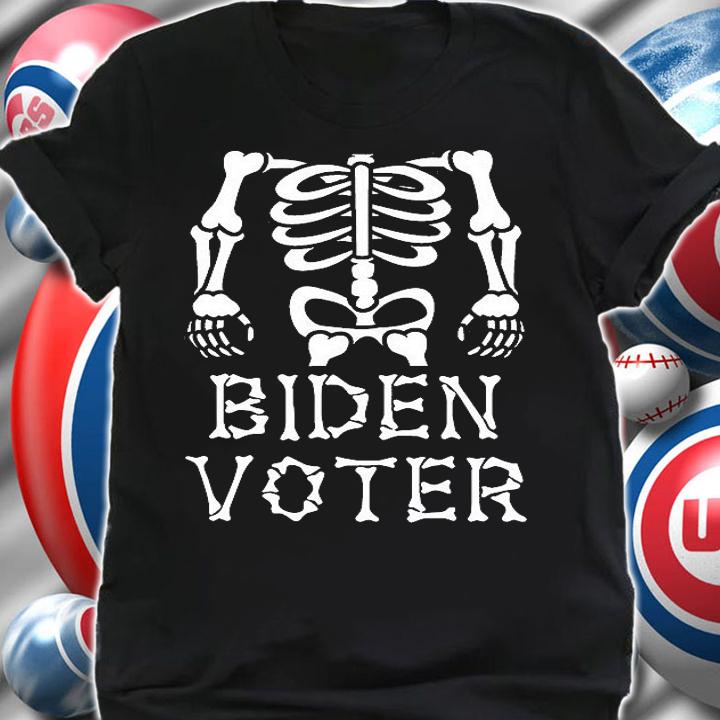 Anti Biden Funny Halloween Costume Skeleton Voter Trump Won T-Shirt t-shirt shirt