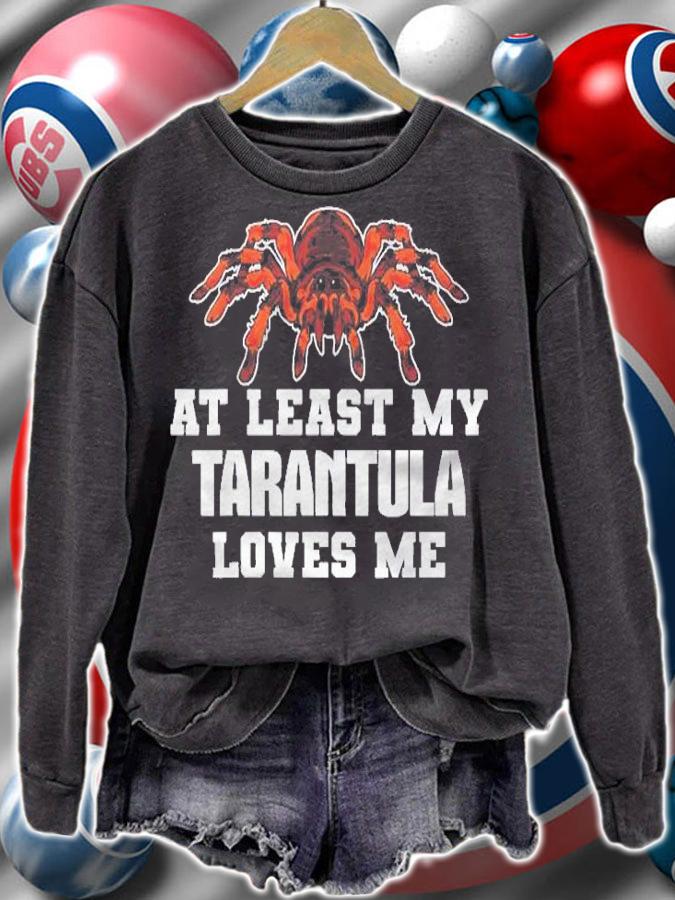 At Least My Tarantula Loves Me Funny Spider Tarantula Shirt t-shirt