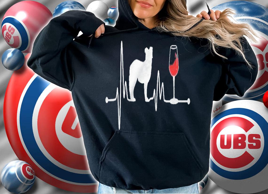 Australian Shepherd Heartbeat Ekg Wine Lover Aussie Shirt t-shirt