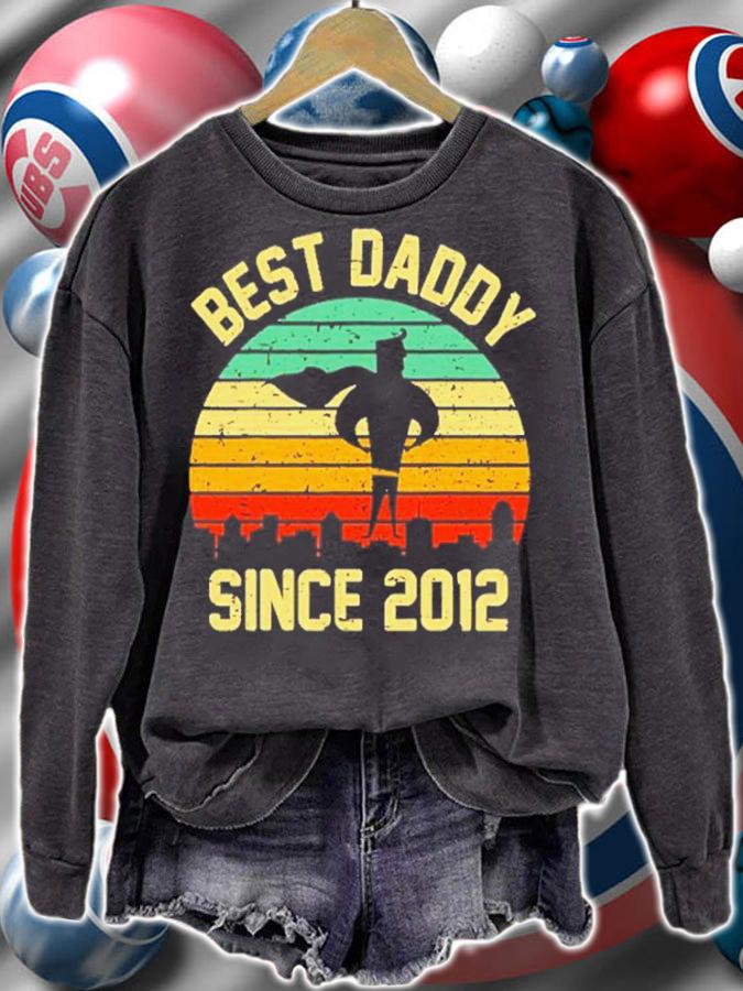 Best Dad Since 2012 Hero Super Father Birthday Vintage Shirt t-shirt