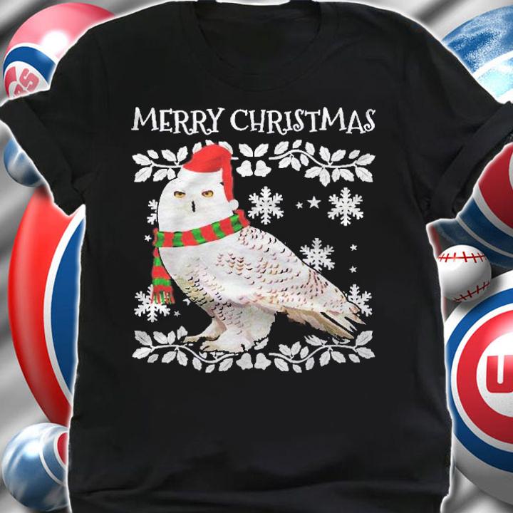 Bird Merry Christmas Ornament Snowy Owl Ugly Xmas Shirt t-shirt