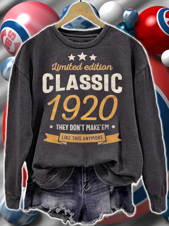 Born In 1920 101 Years Old Classic Vintage 101St Birthday Shirt t-shirt
