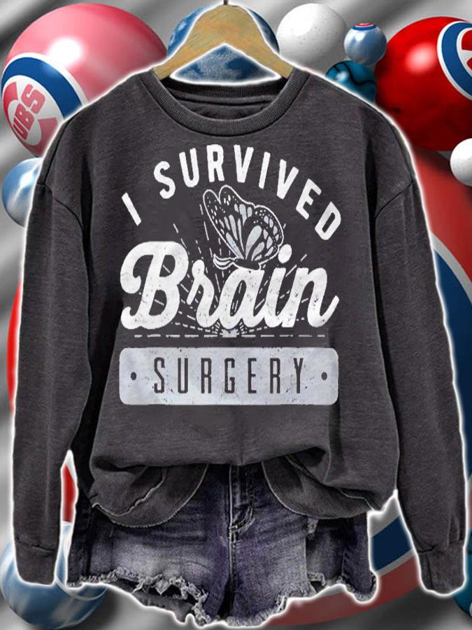 Brain Surgery Butterfly Brain Glioma Cancer Patient Survivor Shirt t-shirt