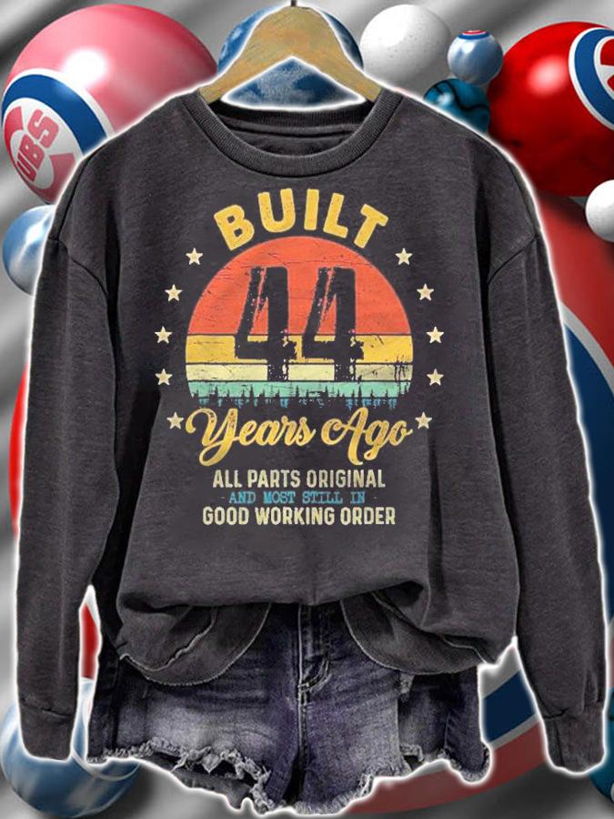 Built 44 Years Ago All Parts Original Funny 44Th Birthday Shirt t-shirt