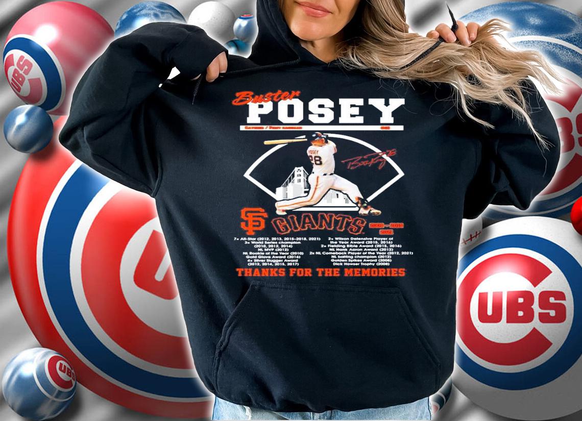 Buster Posey San Francisco Giants Signatures Thanks For The Memories Shirt t-shirt