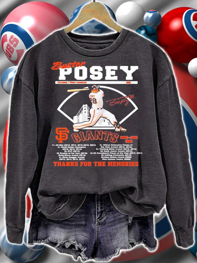 Buster Posey San Francisco Giants Signatures Thanks For The Memories Shirt t-shirt