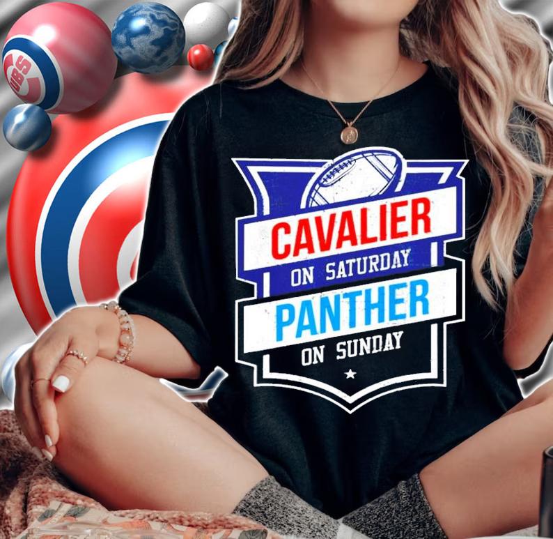 Football Cavalier On Saturday Panther On Sunday Shirt t-shirt woman shirt