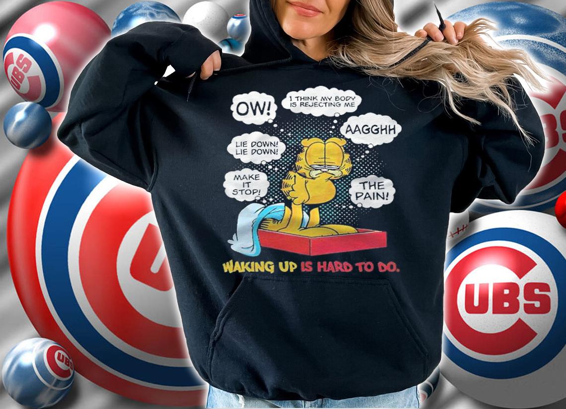 Garfield waking up is hard to do T-shirt t-shirt