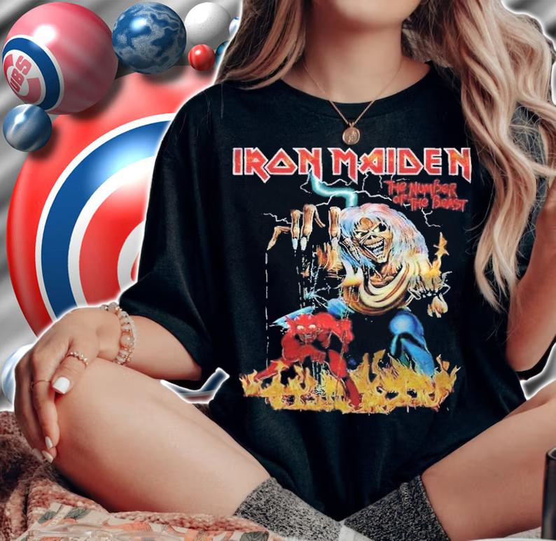 Iron Maiden the number of the beast T-shirt t-shirt woman shirt