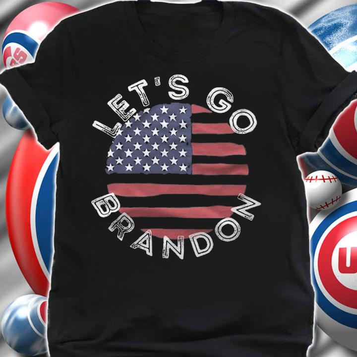 Let's Go Brandon Liberal Impeach Star Circle Flag T-Shirt t-shirt