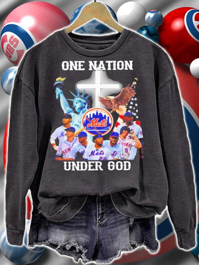 One Nation Under God New York Mets Shirt t-shirt sweatshirt