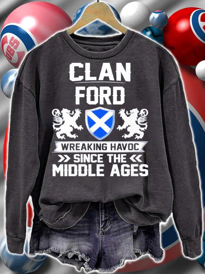 Clan Ford Wreaking Havoc Since The Middle Ages Shirt t-shirt sweatshirt