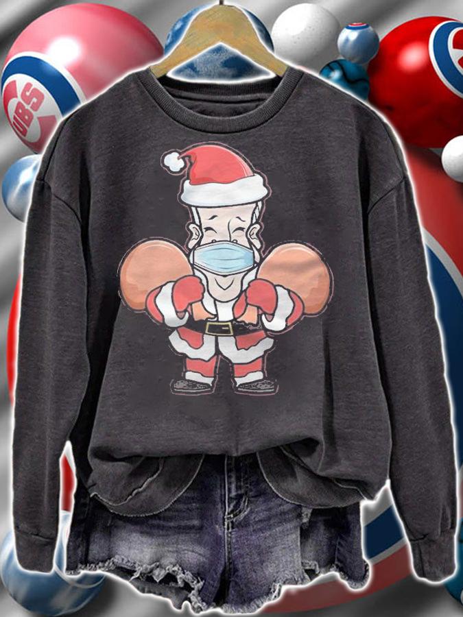 Merry Christmas Joe Biden Mask Santa Hat T-Shirt t-shirt