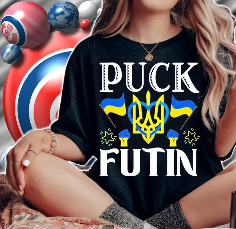 Puck Futin Pro Ukraine Anti Russia T-Shirt t-shirt woman shirt