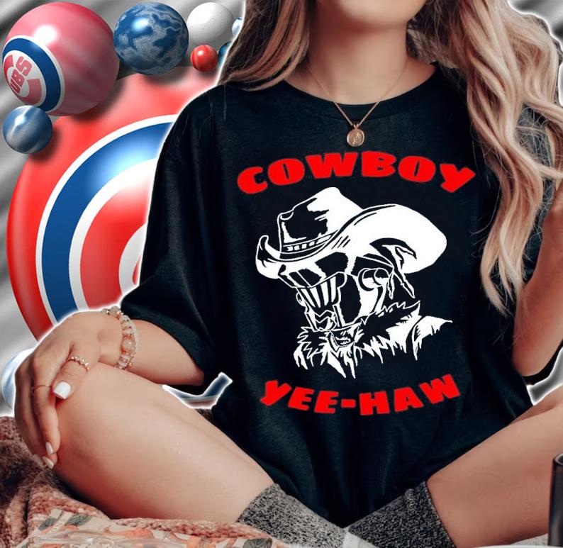 Shark Robot Merch Cowboy Yeehaw Shirt t-shirt