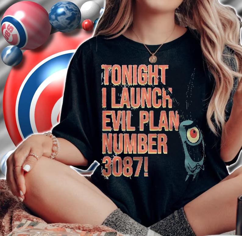 Spongebob Squarepants Plankton Evil Plan Number 3087 Shirt t-shirt