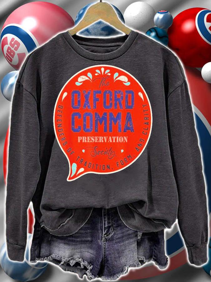 The Oxford Comma Preservation Society Team Oxford Vintage 2022 T-Shirt t-shirt sweatshirt
