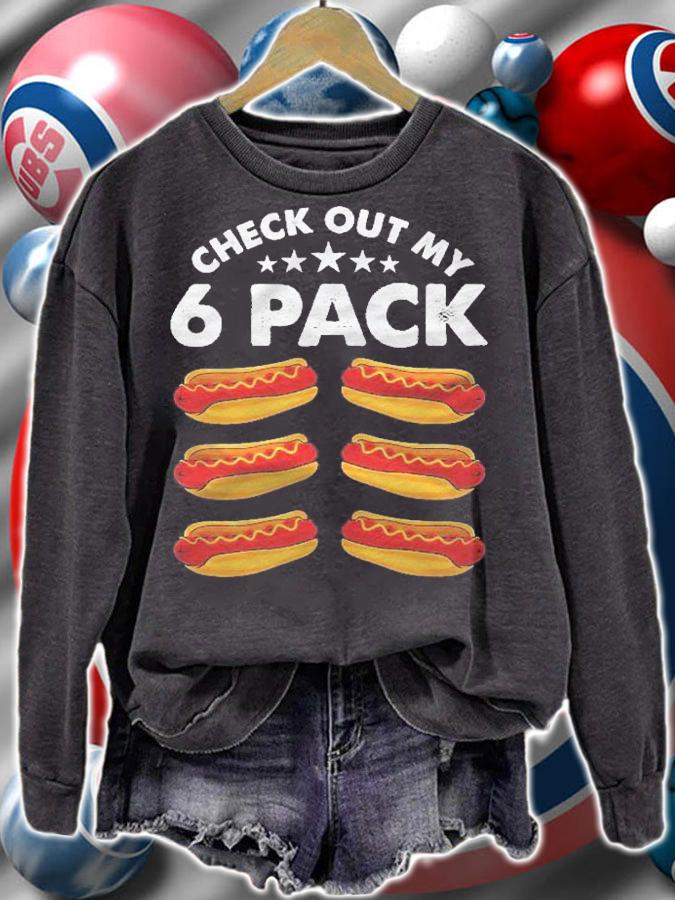 Check Out My Six Pack Funny Hot Dog Shirt t-shirt