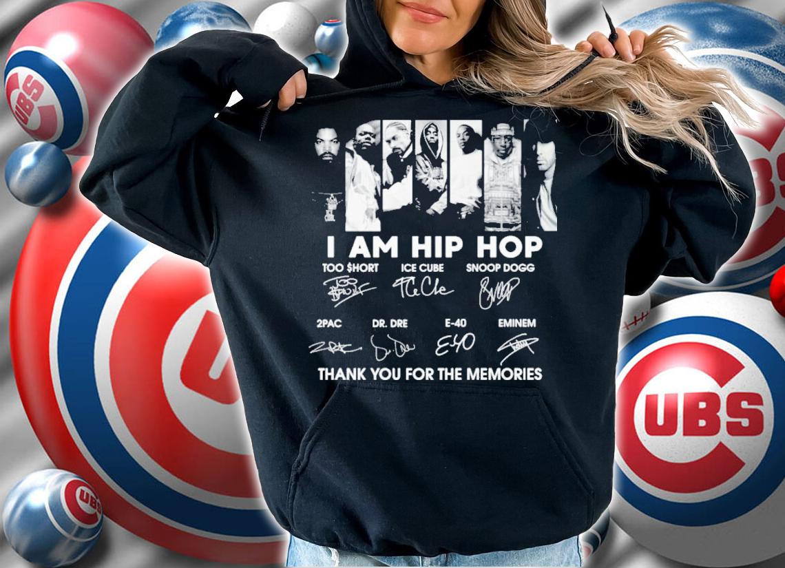 I Am Hip Hop Too Short Ice Cube Snoop Dogg Signatures Thank You For The Memories Shirt t-shirt