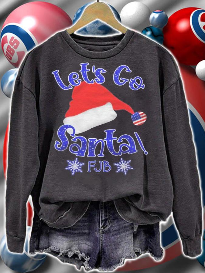 Lets Go Brandon Lets Go Santa Christmas Eve Holiday Shirt t-shirt