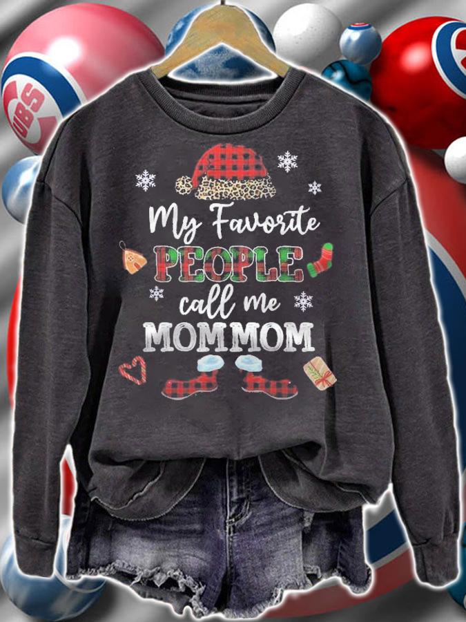 Mb My Favorite People Call Me Mommom Thanksgiving Christmas Shirt t-shirt sweatshirt