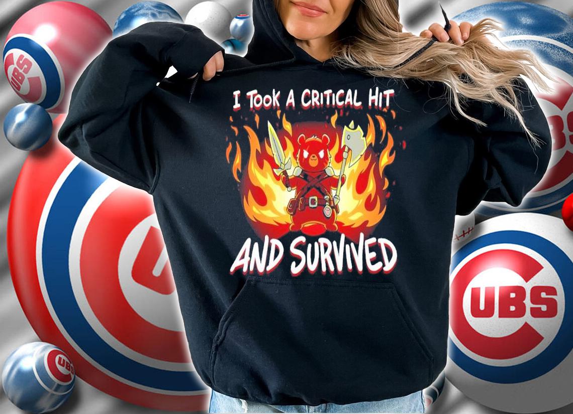 Panda I Took A Critical Hit And Survived Shirt t-shirt hoodie