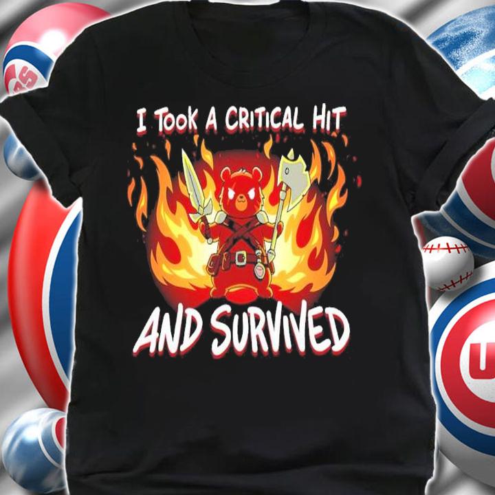 Panda I Took A Critical Hit And Survived Shirt t-shirt shirt