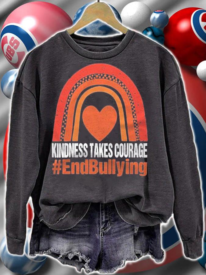 Unity Day Shirt Orange Kindness Takes Courage End Bullying Shirt t-shirt sweatshirt