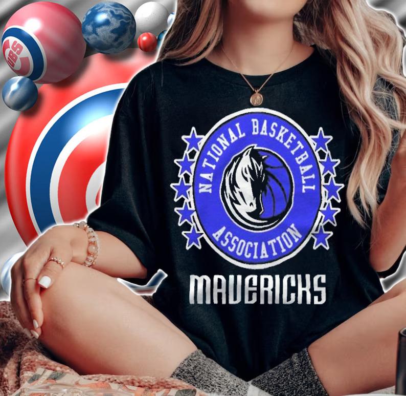 Dallas Mavericks National Basketball Association logo T-shirt t-shirt woman shirt