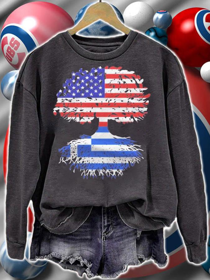 Greek Roots Greece National Heritage Tree Gift Shirt t-shirt sweatshirt