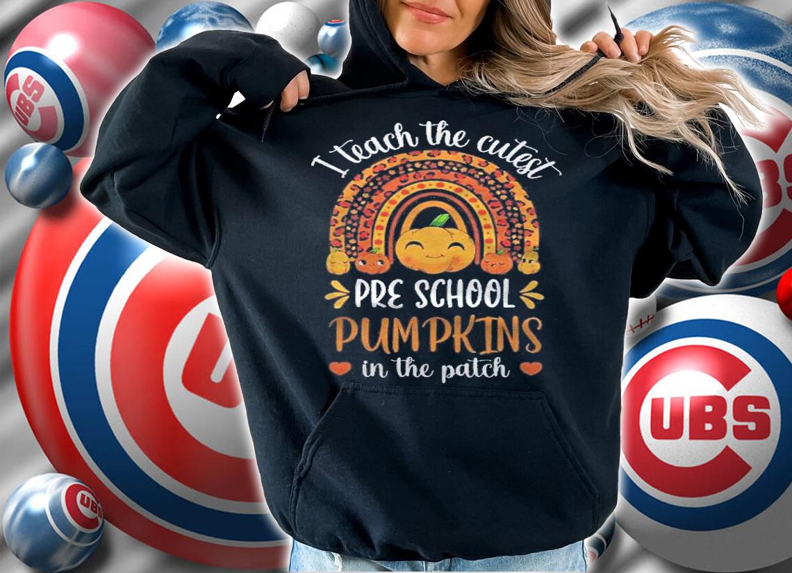 I Teach The Cutest Preschool Pumpkins Halloween 2021 Teacher Shirt t-shirt hoodie
