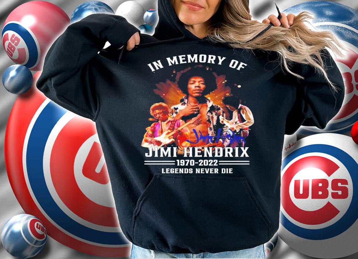 In Memory Of Jimi Hendrix 1970-2022 Legends Never Die Shirt t-shirt