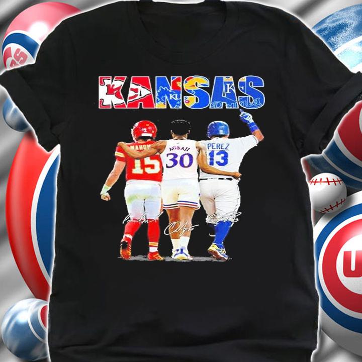 Kansas Sport Teams Mahome Agbaji Perez MVP Signatures T-Shirt t-shirt shirt