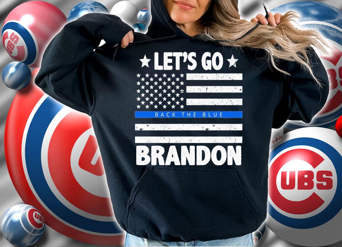 Let's Go Brandon Blue Thin Line Back The Blue FJB Chant T-Shirt t-shirt