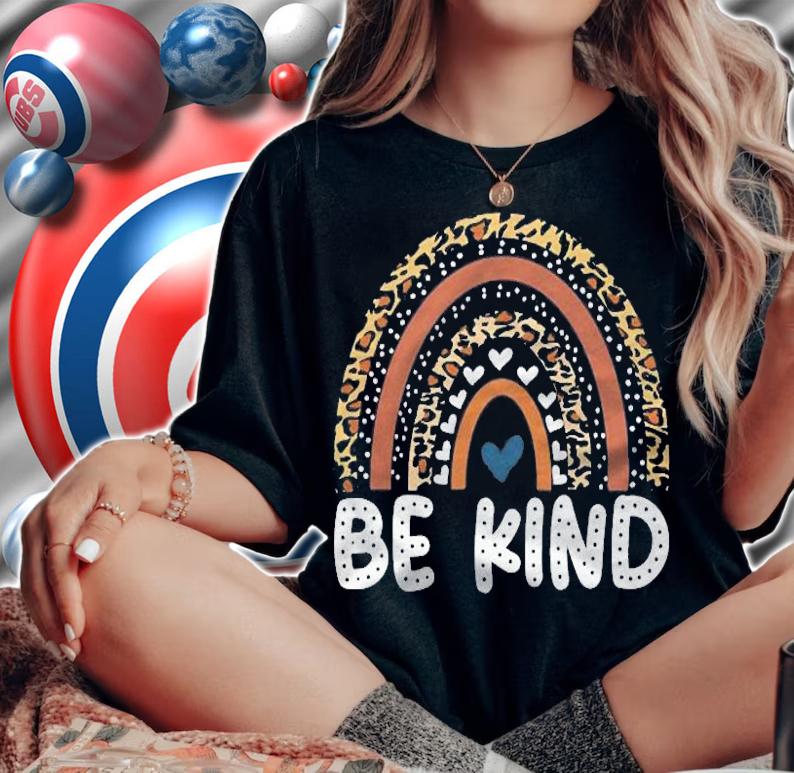 Unity Day Be Kind Orange Anti Bullying Leopard Raibow Shirt t-shirt
