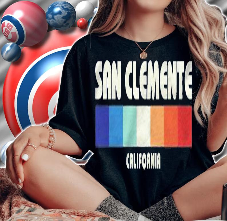 Retro San Clemente California 70S Shirt t-shirt woman shirt