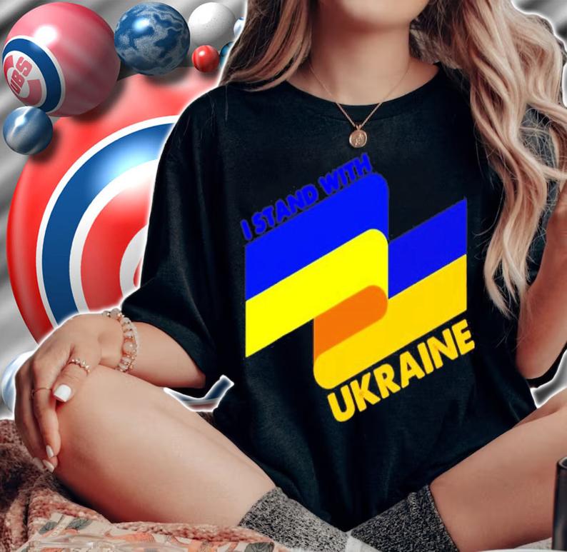 Support Ukraine I Stand With Ukraine Ukrainian Flag Shirt t-shirt woman shirt